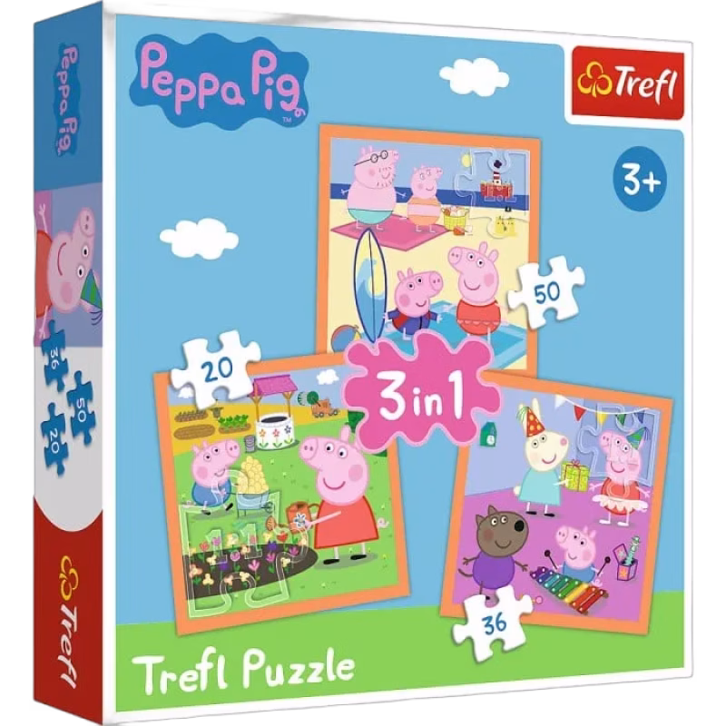 Trefl Greta Gris Pussel 3i1 (20-36-50-bitar)