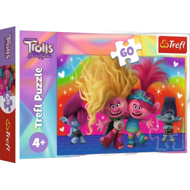 Trefl Trolls Pussel 60 Bitar