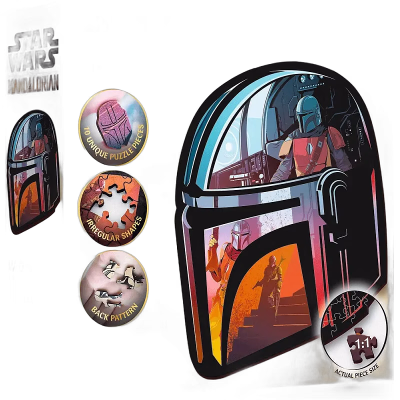 Trefl Wood Craft Origin Star Wars Pussel The Mandalorian 160 Bitar