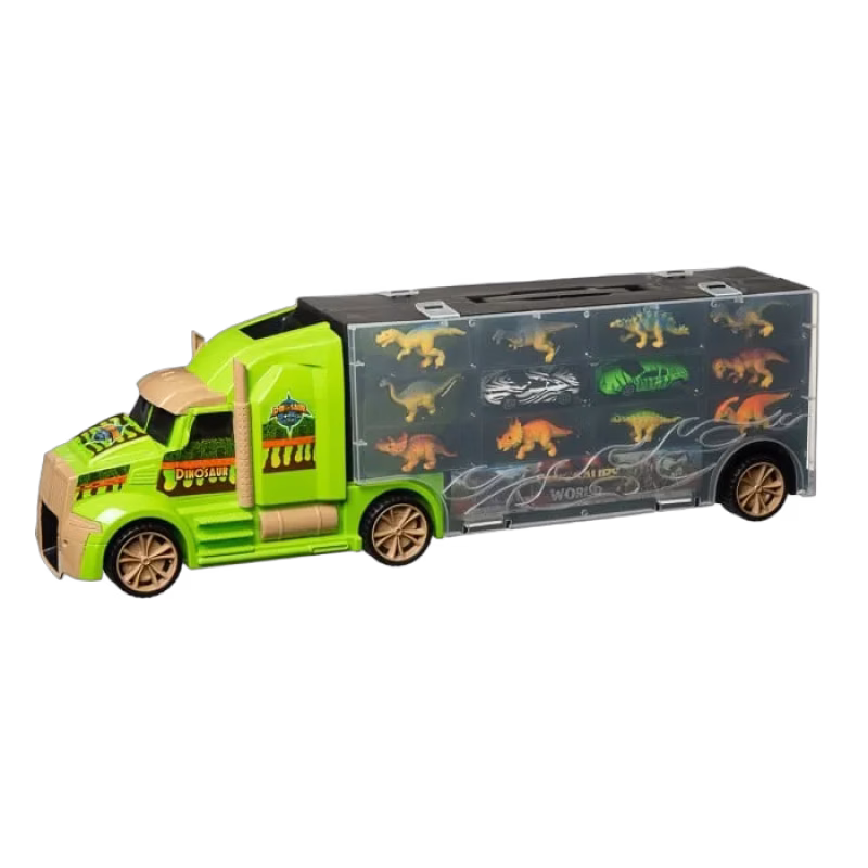 Truck med dino och tillbehör