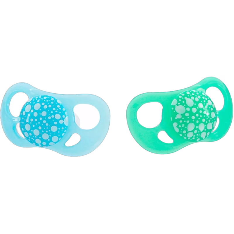 Twistshake Napp 6+ mån 2-pack, Blå/Grön