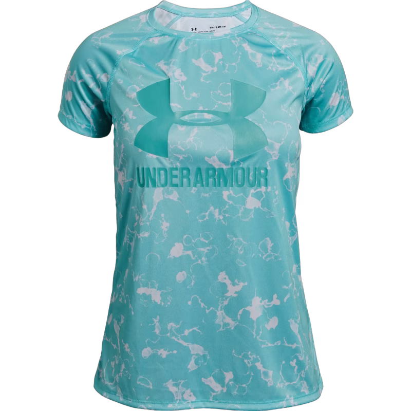 Under Armour Big Logo Tee Novelty SS Träningströja, Neo Turquoise M