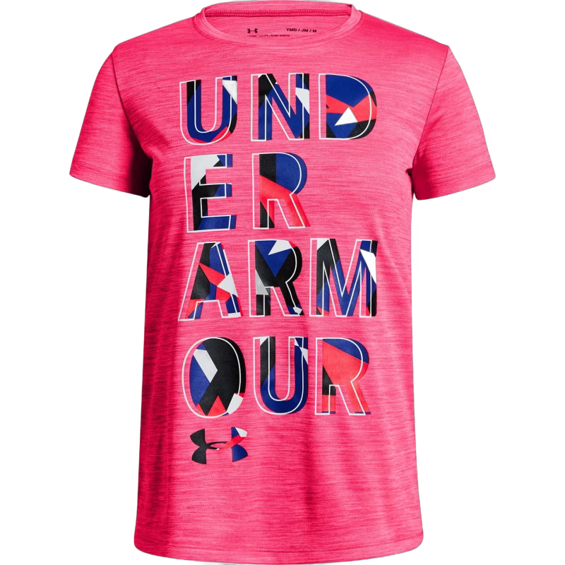 Under Armour Hybrid 2.0 Big Logo T-shirt, Penta Pink L