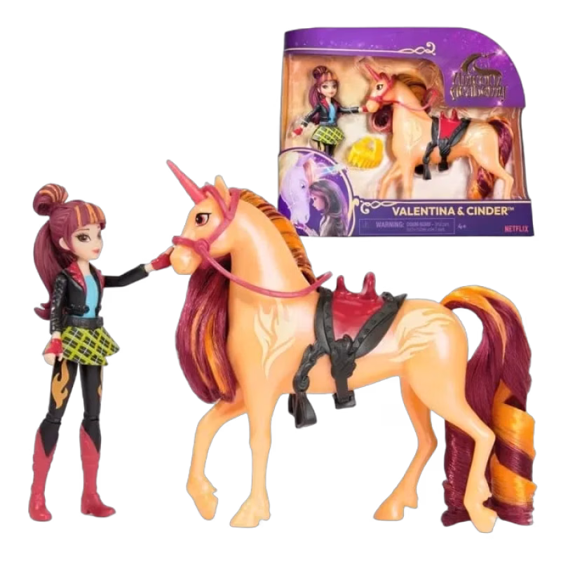 Unicorn Academy Docka & Enhörning Valentina & Cinder