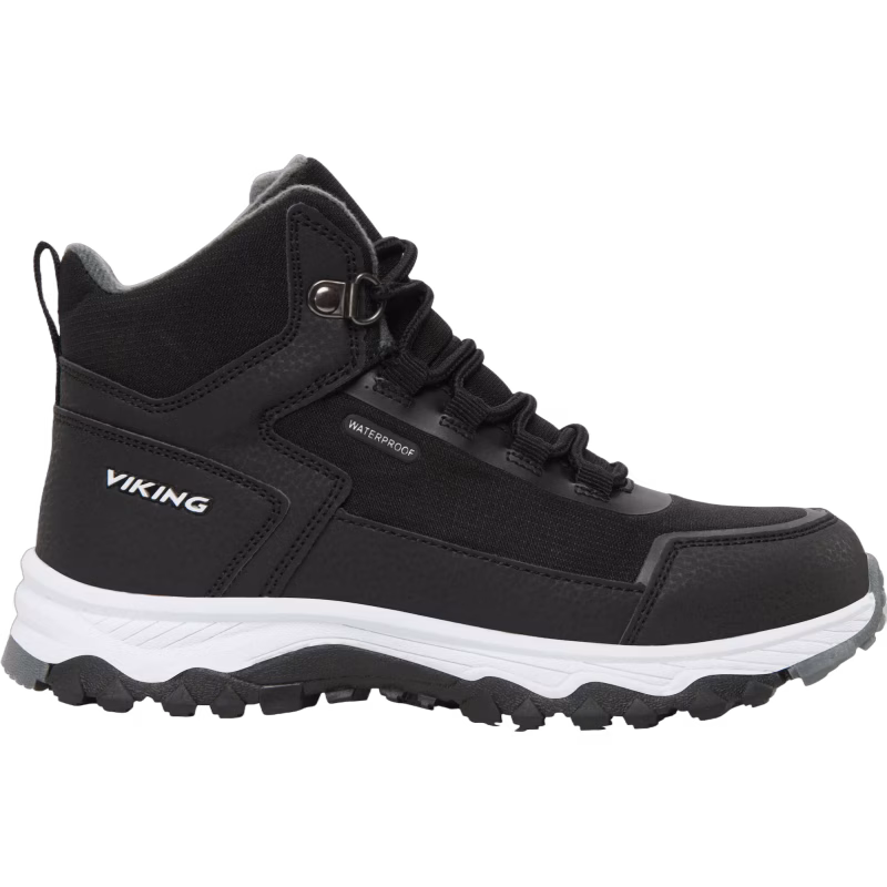 Viking Akkarvik L Mid WP Sneakers, Svart/Grå, 30