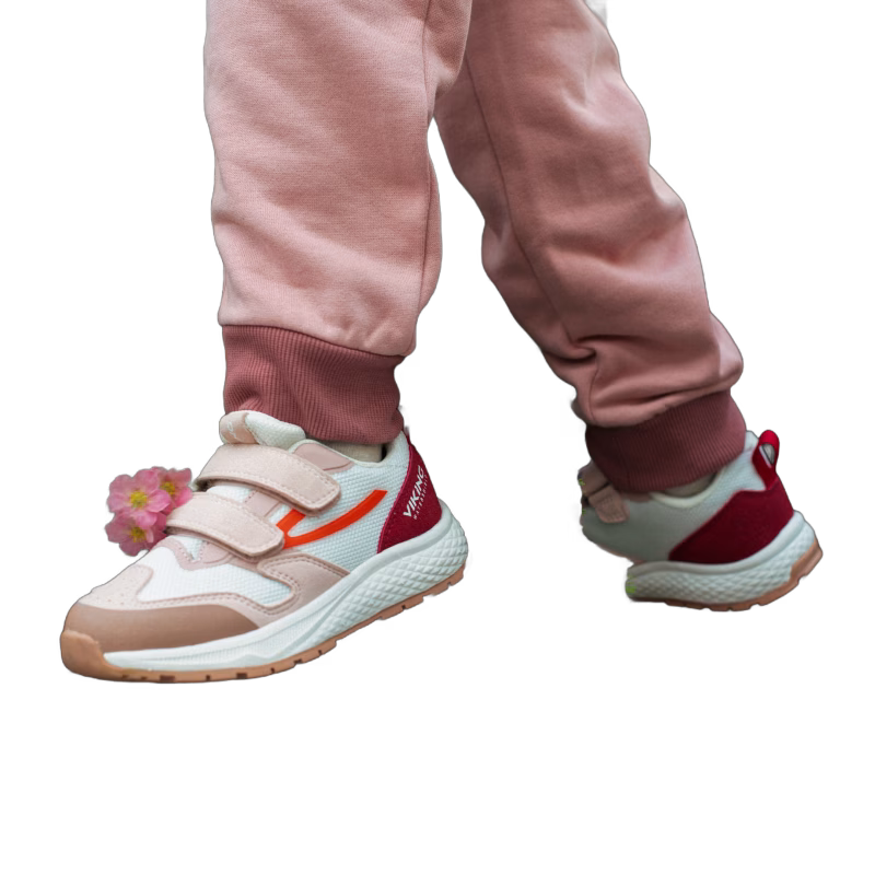Viking Century 2V WP Sneakers, Eggshell/Red, 27