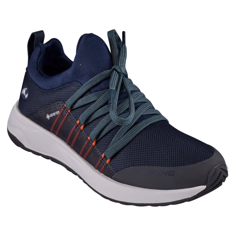 Viking Engenes GTX Sneakers, Navy/Orange, 30