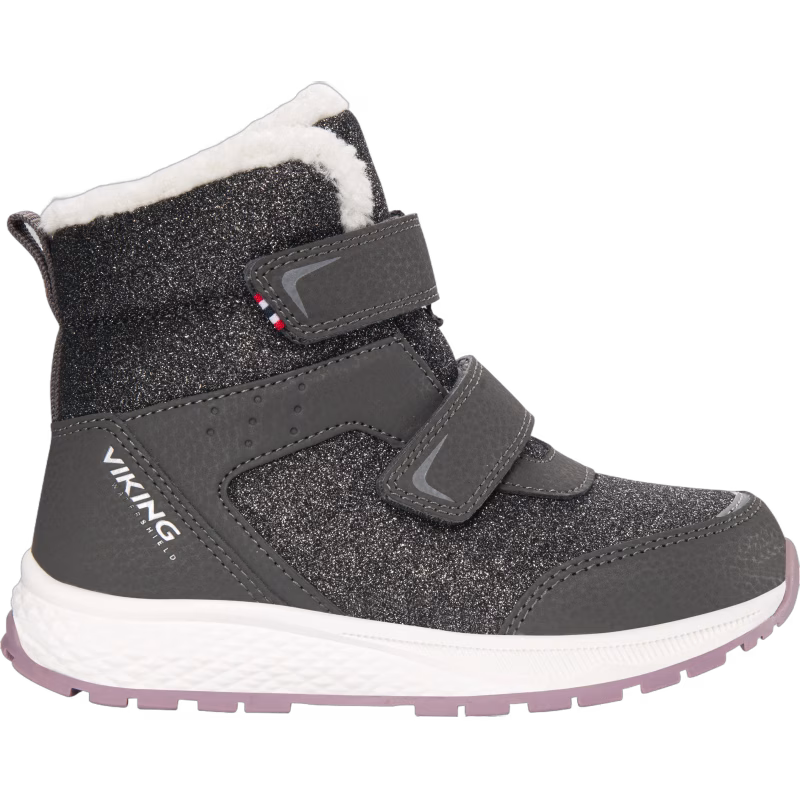 Viking Equip Warm WP 2V Vinterkängor, Charcoal/Dusty Pink, 27
