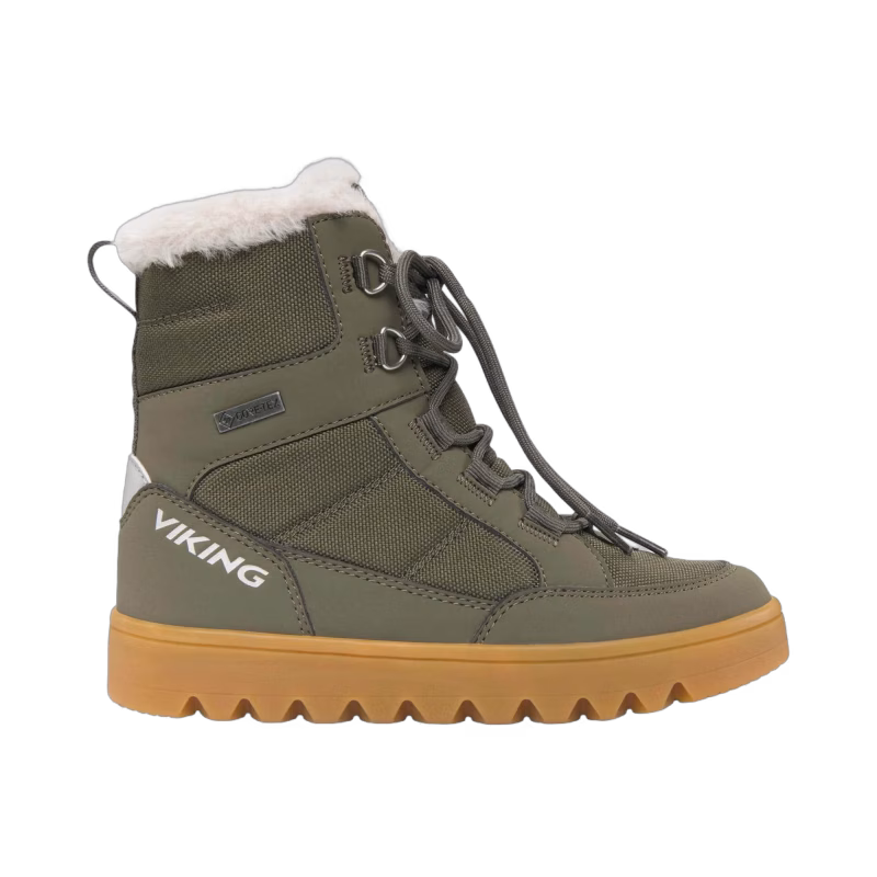 Viking Fleek Zip GTX Vinterkängor, Pine/Olive, 36