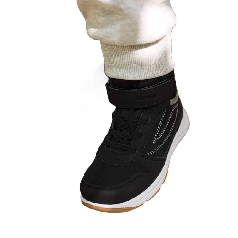 Viking Hovet Mid 1V WP Sneakers, Svart, 27