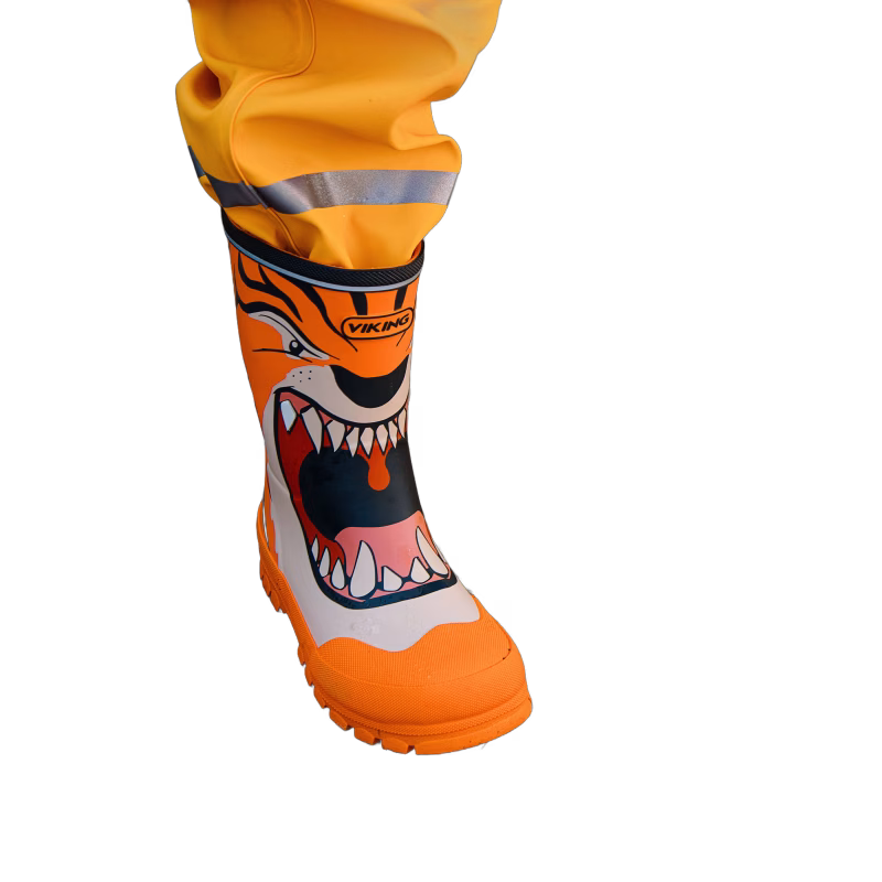 Viking Jolly Print Gummistövlar, Orange, 23