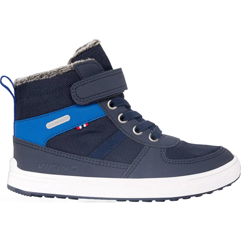 Viking Lucas Mid WP Warm Vinterkängor, Navy/Blue, 28