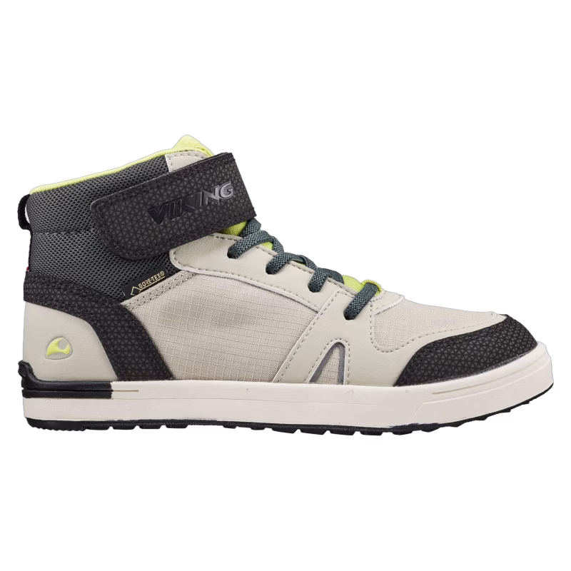 Viking Markus Mid GTX Sneakers, Light Grey/Lime, 30