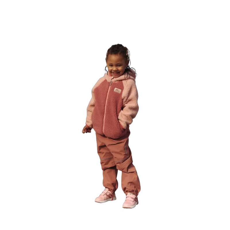 Viking Play  Vändbar Fleecejacka, Light Pink, 110