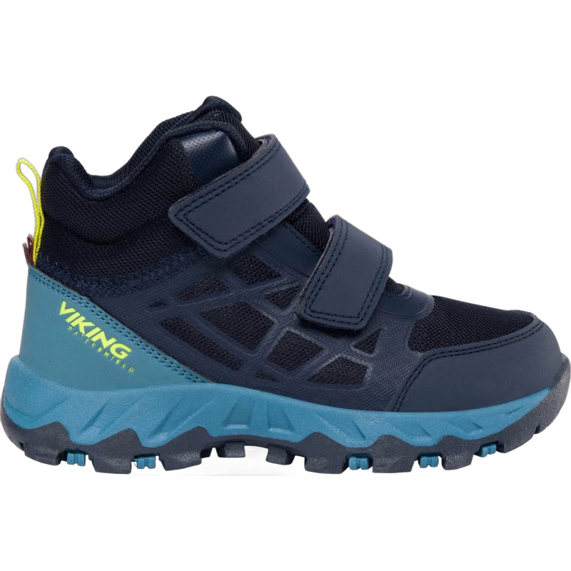 Viking Track Mid WP 2V Sneakers, Navy/Denim, 26