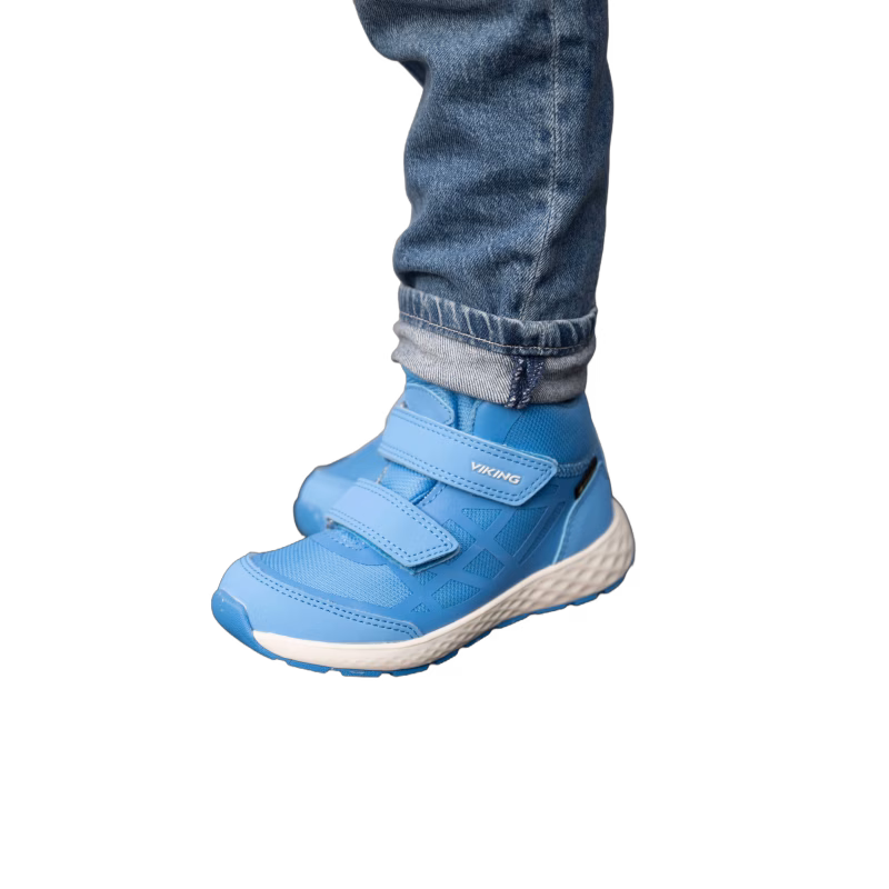 Viking Veme Reflex 2V Mid GTX Sneakers, Blue/Eggshell, 25