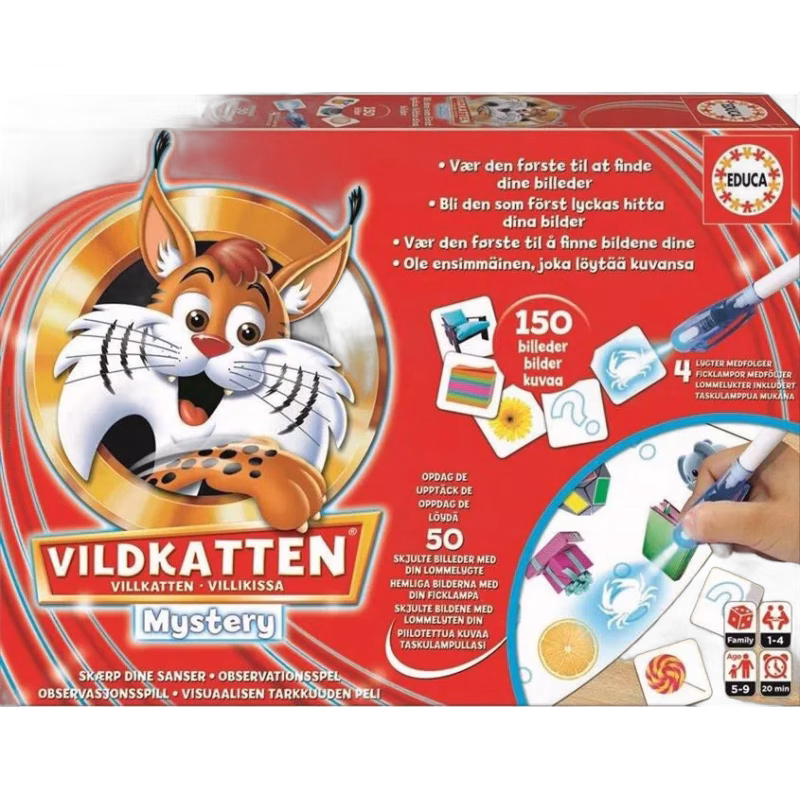 Vildkatten Mystery Spel 150