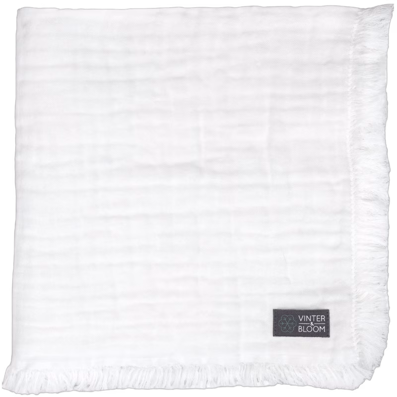 Vinter &  Bloom Feather Muslinfilt EKO, Bright White