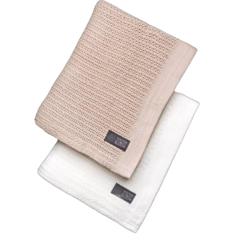 Vinter & Bloom Soft Grid Eko Gallerfilt 2-pack (Bright White/Golden Sand)