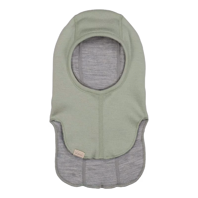 Voksi balaclava ull stl 45, misty green