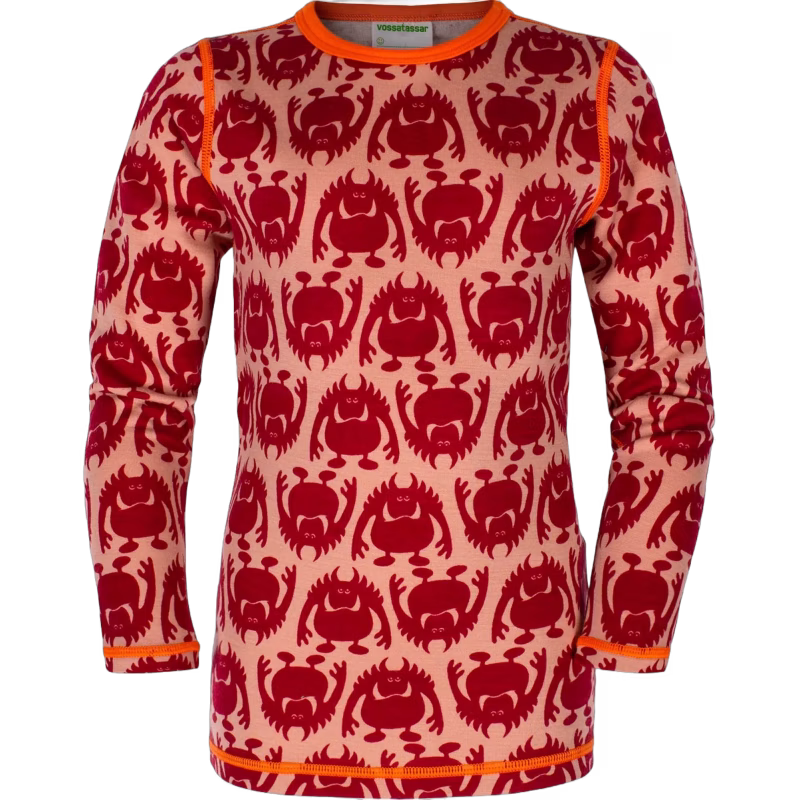Vossatassar Monsterull Tröja, Rose, 80