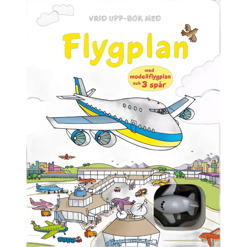 Vrid upp-bok med Flygplan