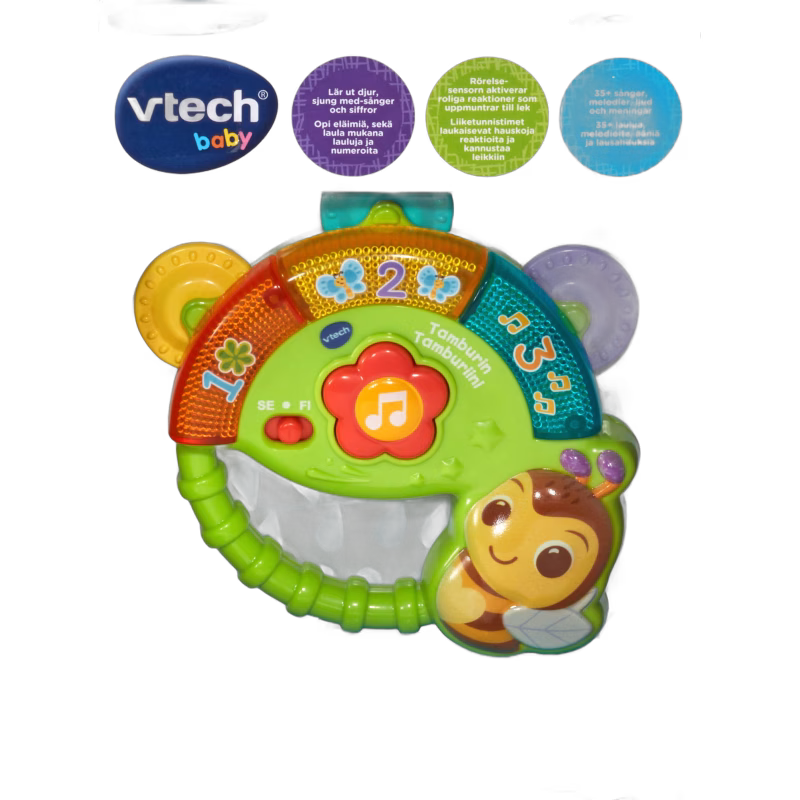 Vtech Baby Tamburin med Ljud &  Ljus