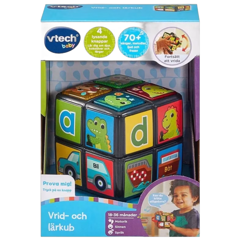 Vtech Baby Vrid- och Lärkub Djur