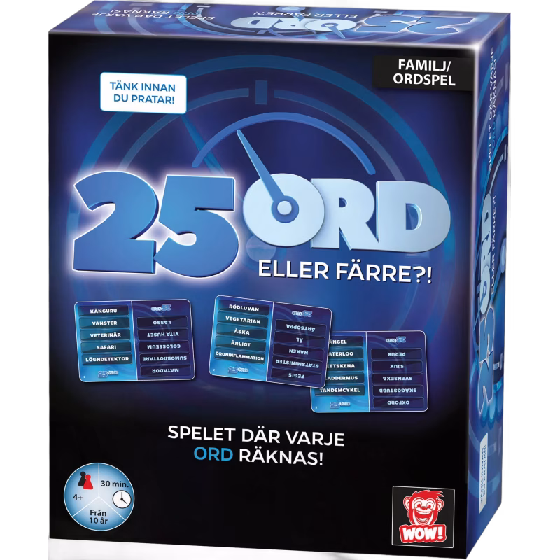 WOW! 25 Ord eller färre