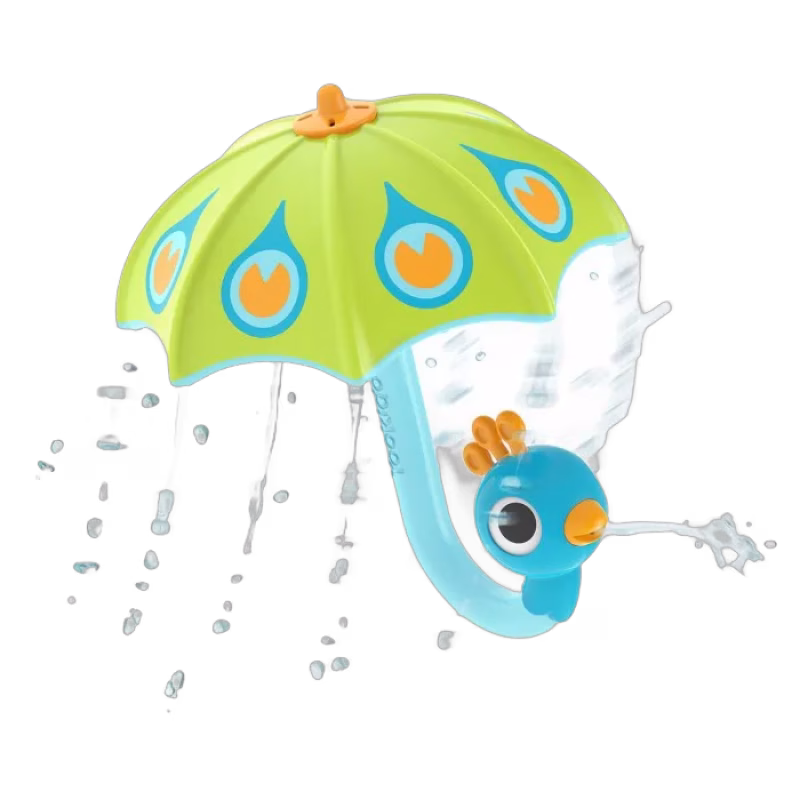 Yookidoo Fill 'N' Rain Peacock Umbrella (Grön)